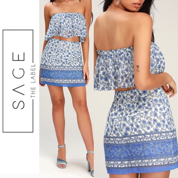 Sage Dresses & Skirts - 🆕 Sage the Label Floral Top & Skirt Set